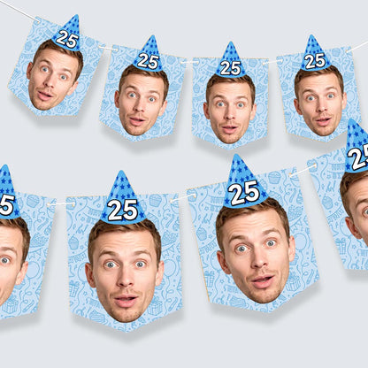 Birthday Party Hat Personalised Bunting