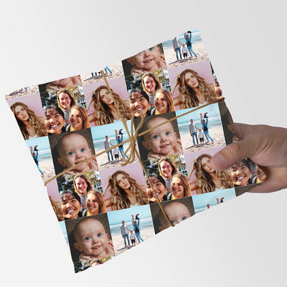 Photo Tile Printed Wrapping Paper
