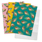 Personalised Birthday Party Hat Printed Wrapping Paper