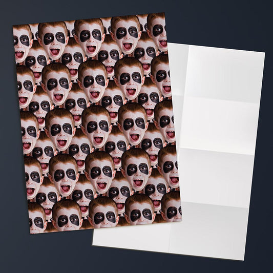 Halloween Personalised Faces Printed Wrapping Paper