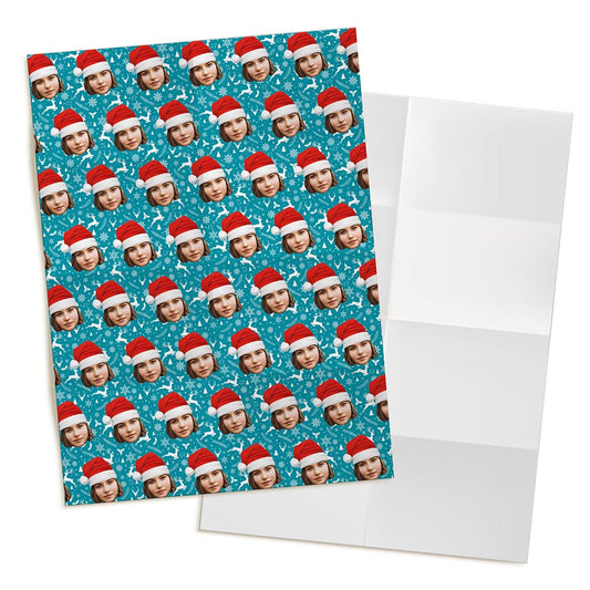 personalised-santa-hat-wrapping-paper